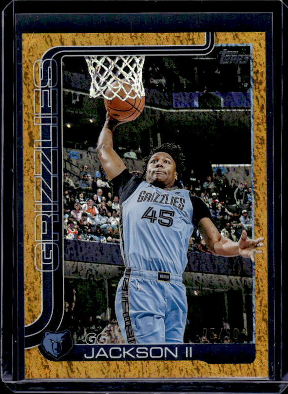 2025-26 Topps #249 GG Jackson II Crackleboard Gold #/50