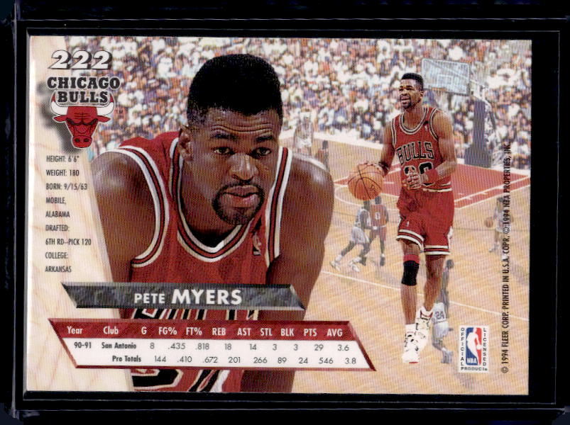 1993-94 Ultra #222 Pete Myers