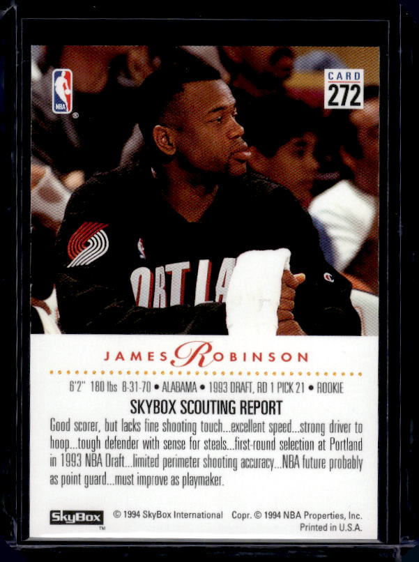 1993-94 SkyBox Premium #272 James Robinson