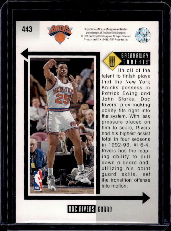 1993-94 Upper Deck #443 Doc Rivers