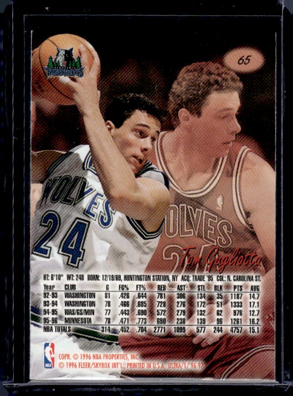 1996-97 Ultra #65 Tom Gugliotta