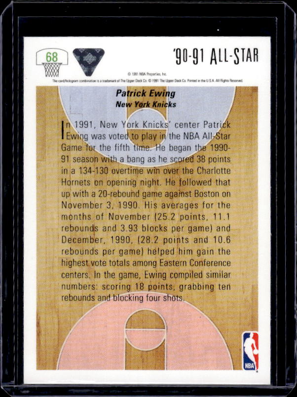 1991-92 Upper Deck #68 Patrick Ewing