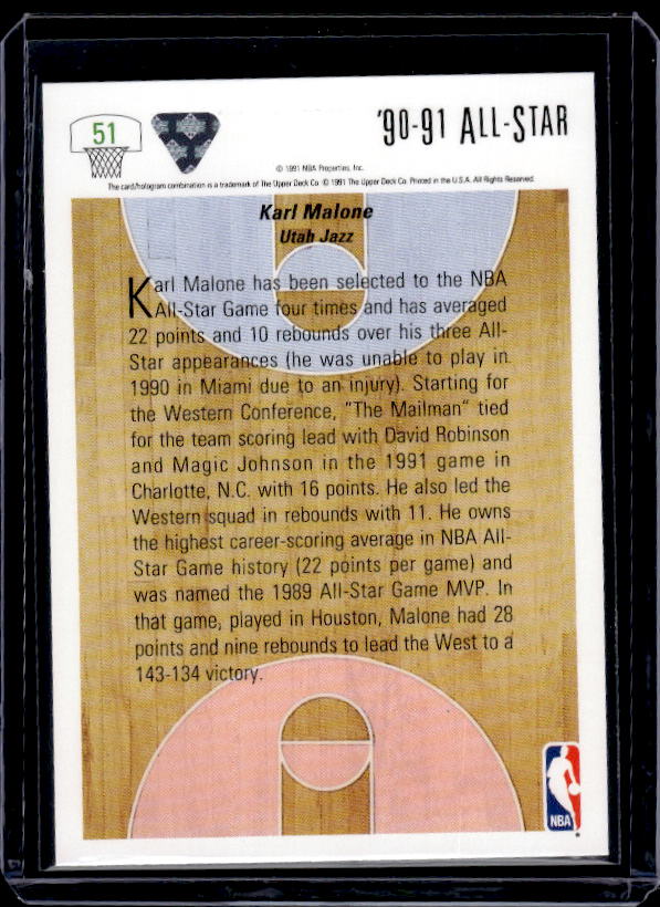 1991-92 Upper Deck #51 Karl Malone