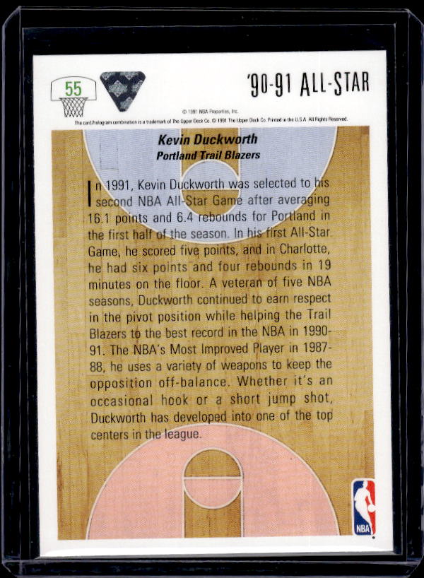 1991-92 Upper Deck #55 Kevin Duckworth