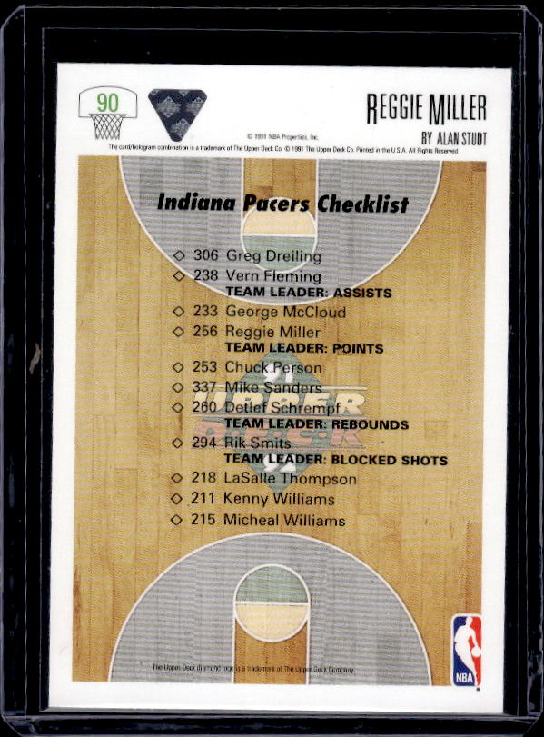 1991-92 Upper Deck #90 Reggie Miller