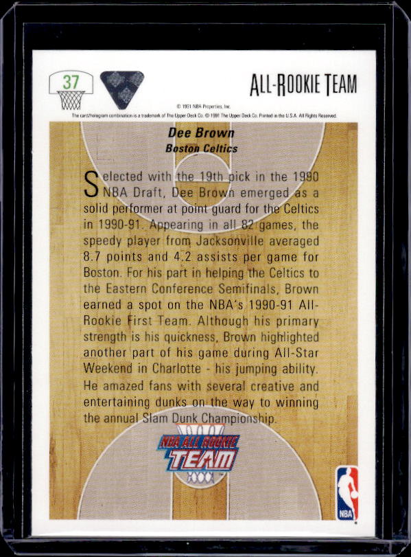 1991-92 Upper Deck #37 Dee Brown