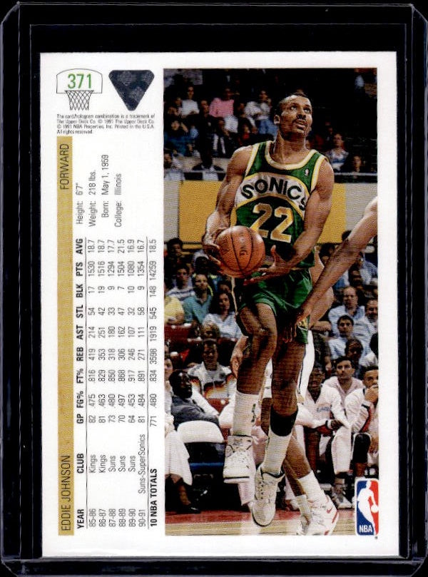 1991-92 Upper Deck #371 Eddie Johnson