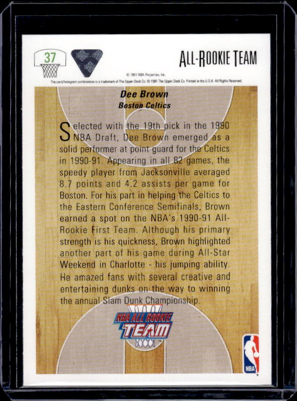1991-92 Upper Deck #37 Dee Brown