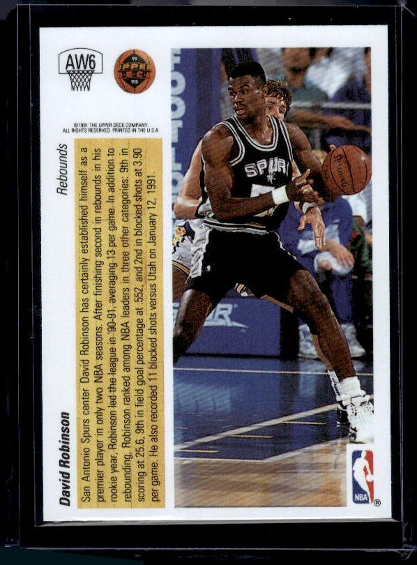 1991-92 Upper Deck #AW6 David Robinson Award Winner Holograms