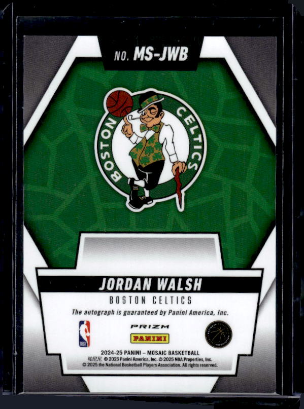 2024-25 Panini Mosaic #MS-WLS Jordan Walsh Scripts