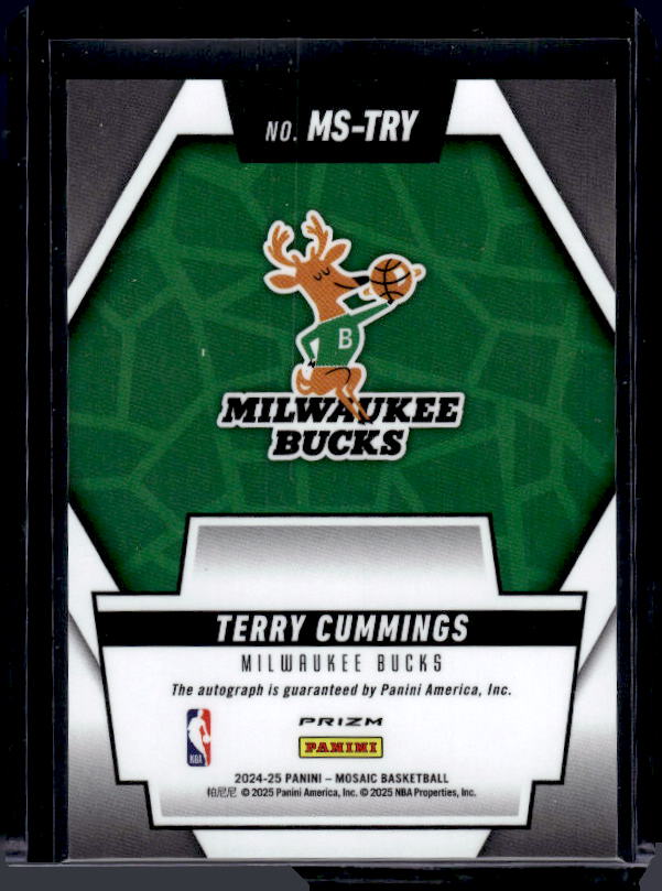 2024-25 Panini Mosaic #MS-TRY Terry Cummings Scripts