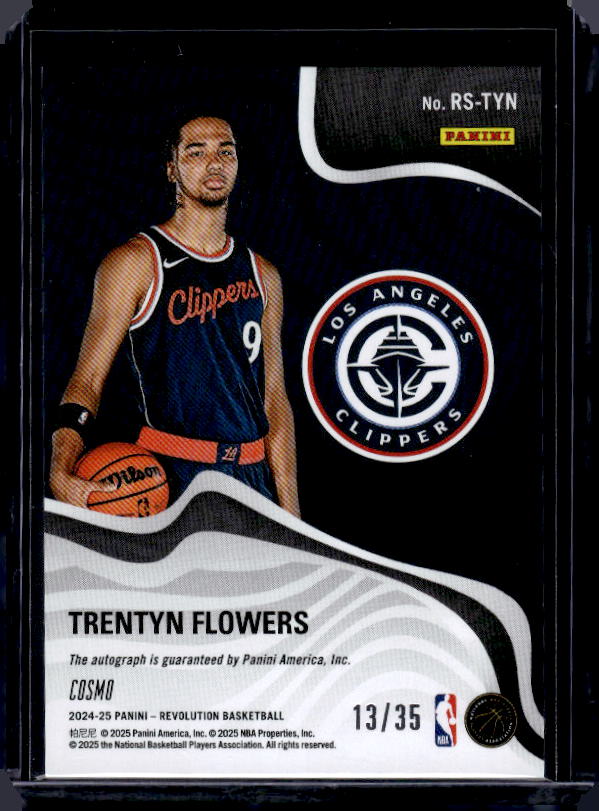 2024-25 Panini Revolution #RS-TYN Trentyn Flowers Revolution Signatures 13/35