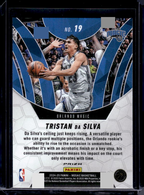 2024-25 Panini Mosaic #19 Tristan da Silva Elevate Mosaic Green