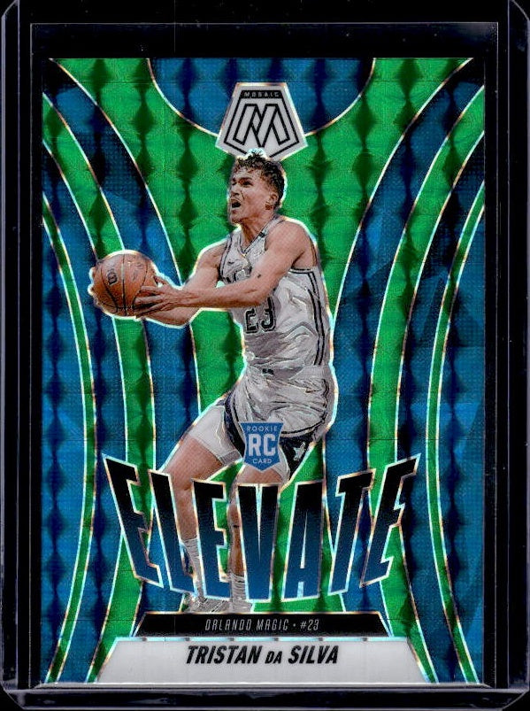 2024-25 Panini Mosaic #19 Tristan da Silva Elevate Mosaic Green