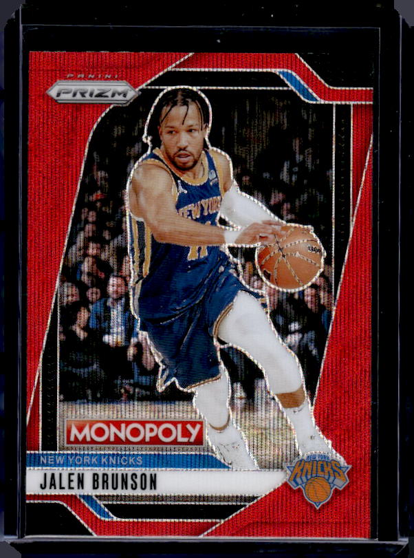2024-25 Panini Prizm Monopoly #40 Jalen Brunson Red Prizms