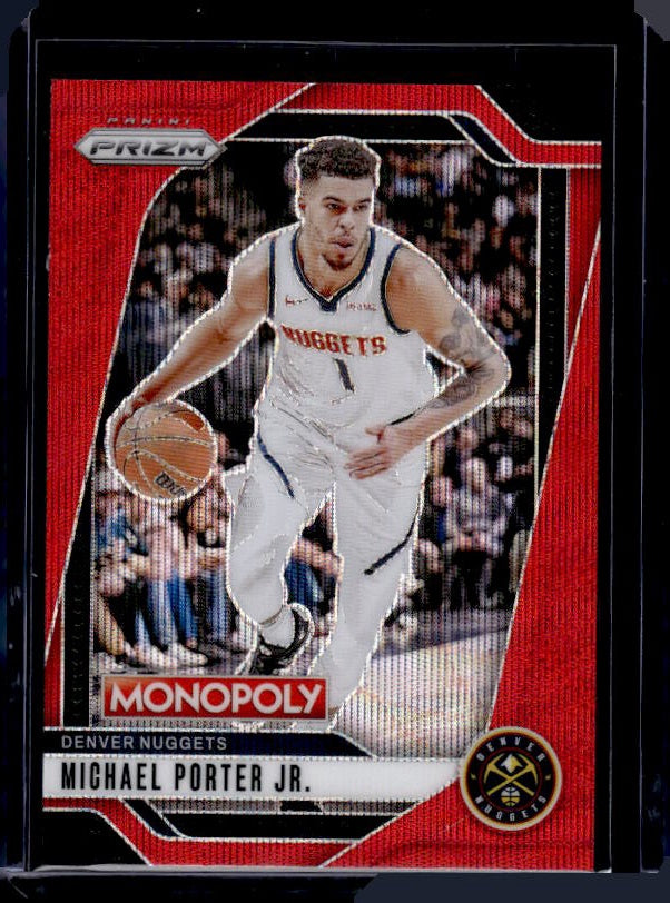 2024-25 Panini Prizm Monopoly #56 Michael Porter Jr. Red Prizms