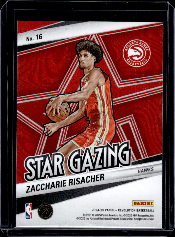 2024-25 Panini Revolution #16 Zaccharie Risacher Star Gazing