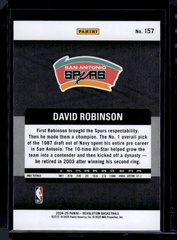2024-25 Panini Revolution #157 David Robinson