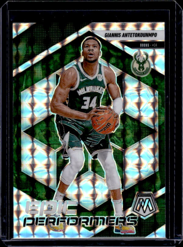 2024-25 Panini Mosaic #7 Giannis Antetokounmpo Epic Performers Mosaic