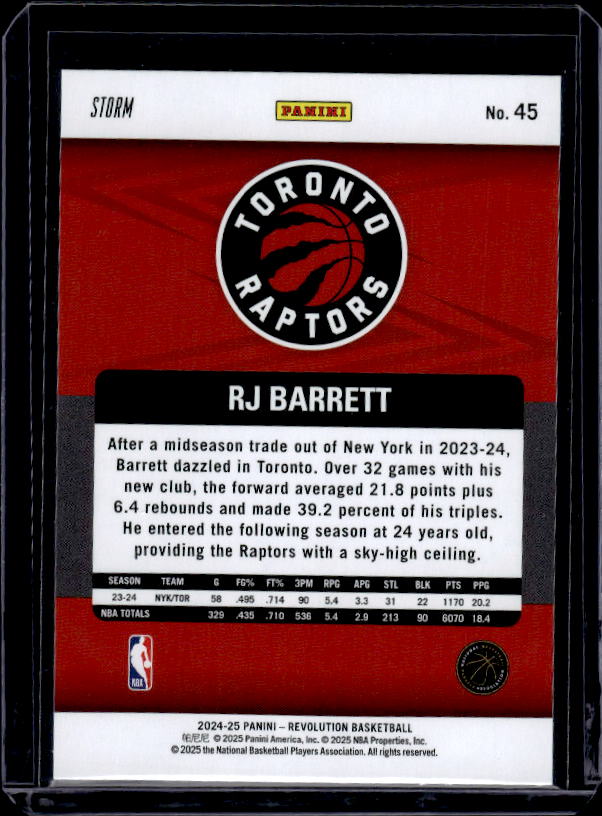 2024-25 Panini Revolution #45 RJ Barrett