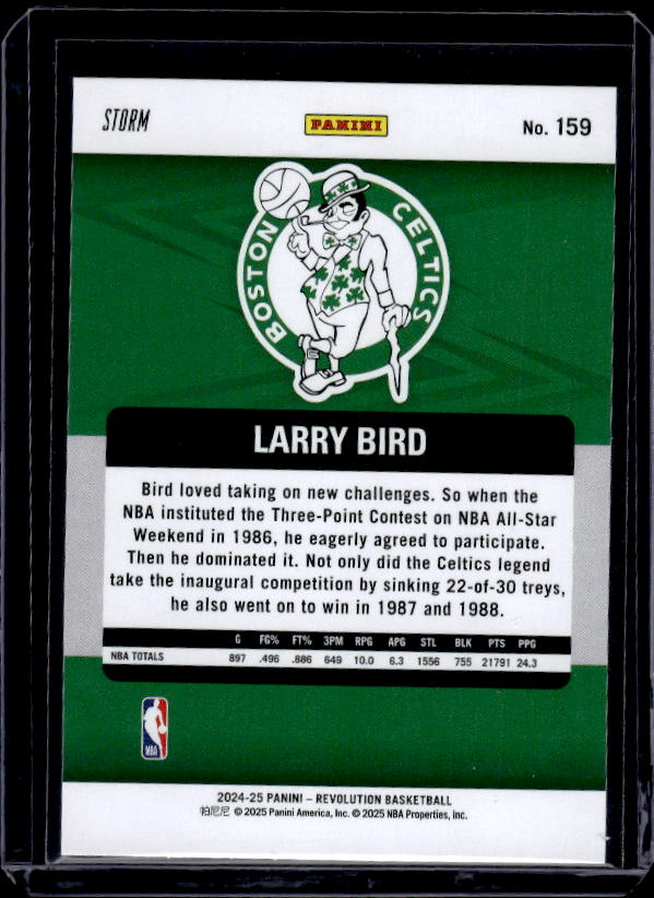 2024-25 Panini Revolution #159 Larry Bird Blue Storm