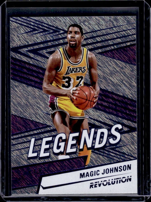 2024-25 Panini Revolution #155 Magic Johnson Blue Storm