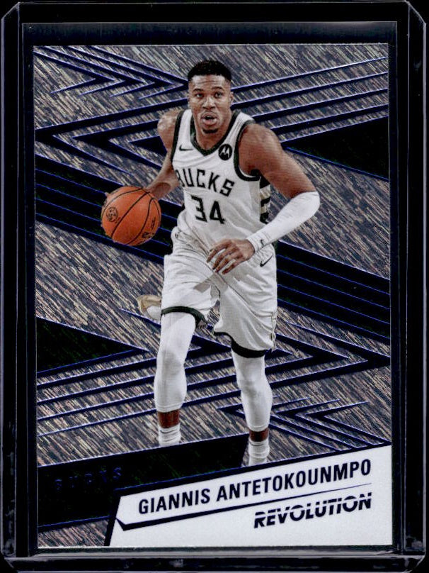 2024-25 Panini Revolution #3 Giannis Antetokounmpo Blue Storm