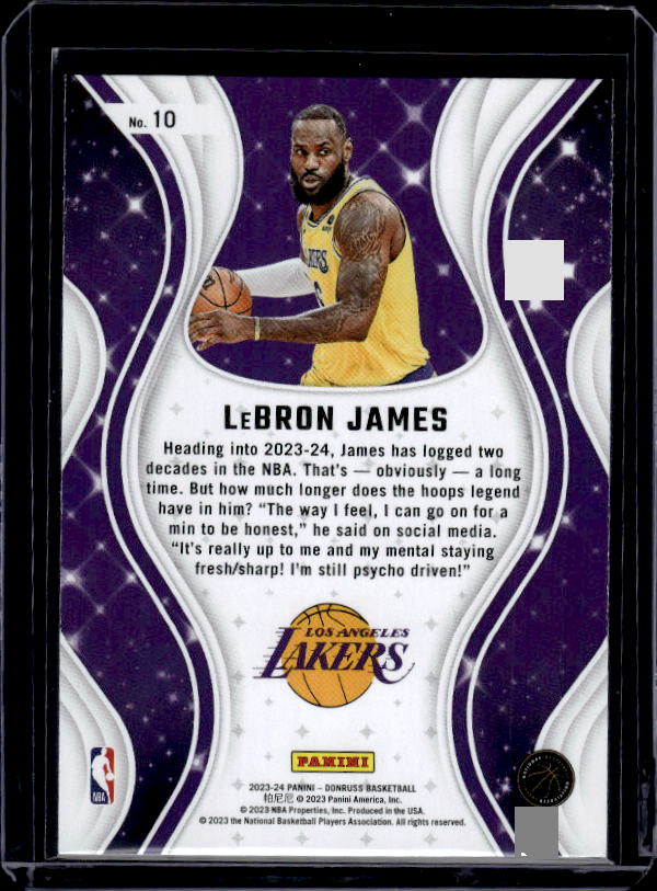 2023-24 Donruss #10 LeBron James Magicians