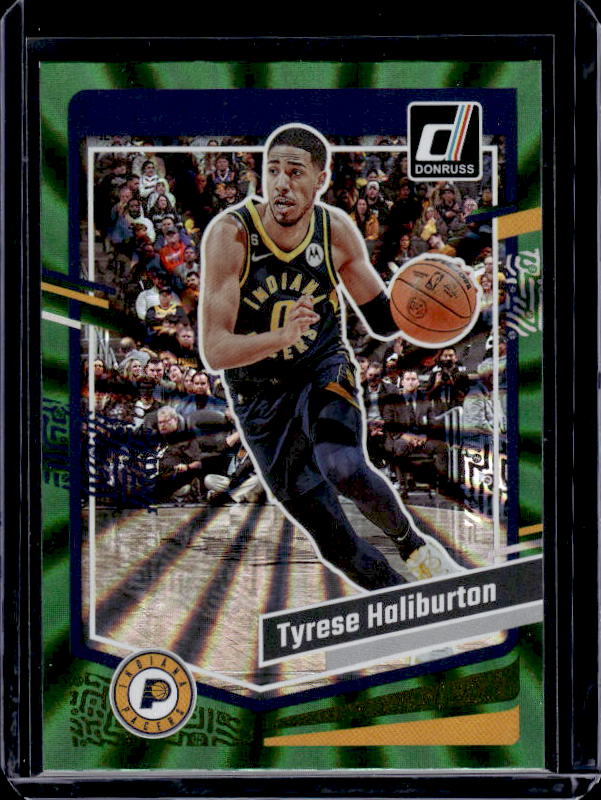 2023-24 Donruss #8 Tyrese Haliburton Green Laser Holo