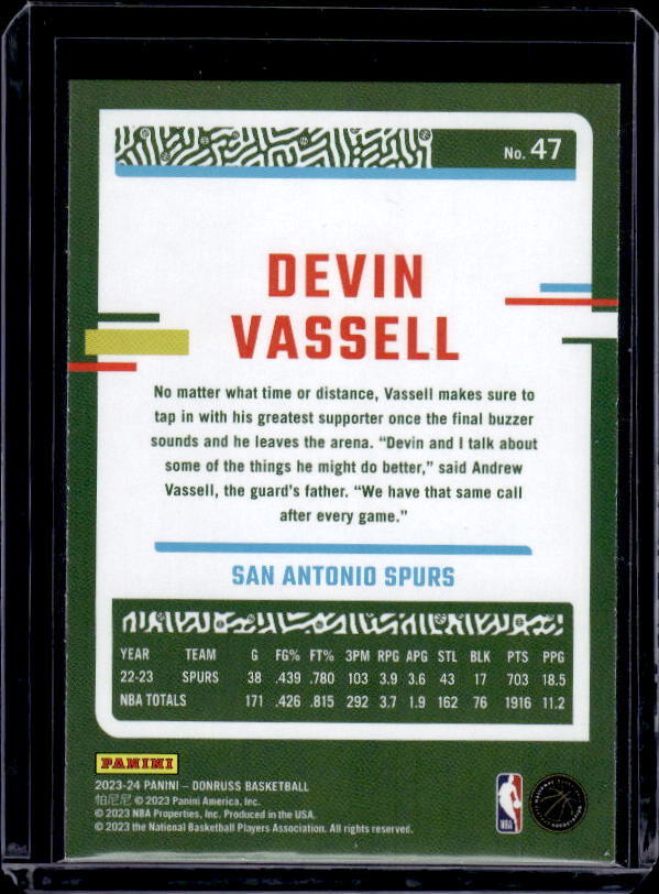 2023-24 Donruss #47 Devin Vassell