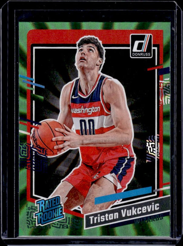 2023-24 Donruss #230 Tristan Vukcevic Green Laser Holo