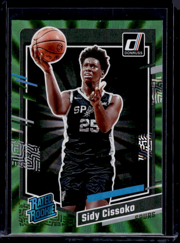 2023-24 Donruss #223 Sidy Cissoko Green Laser Holo