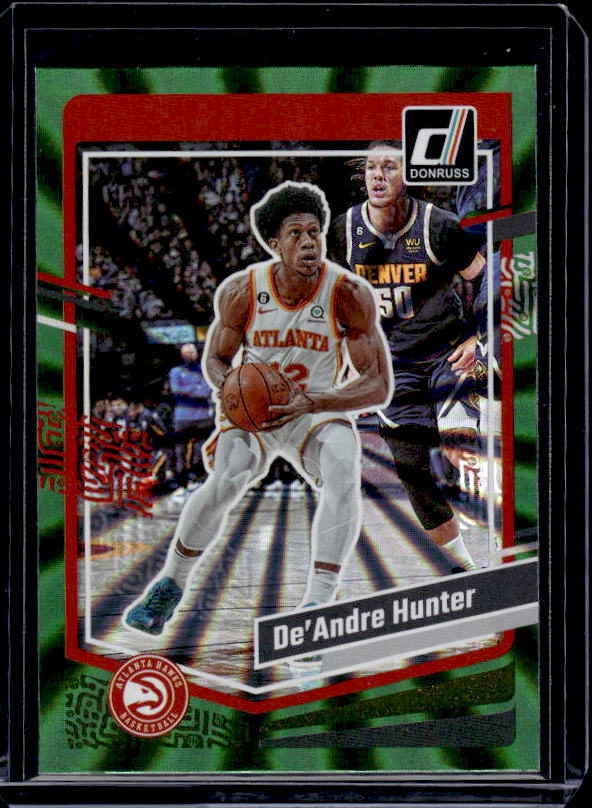 2023-24 Donruss #24 De'Andre Hunter Green Laser Holo