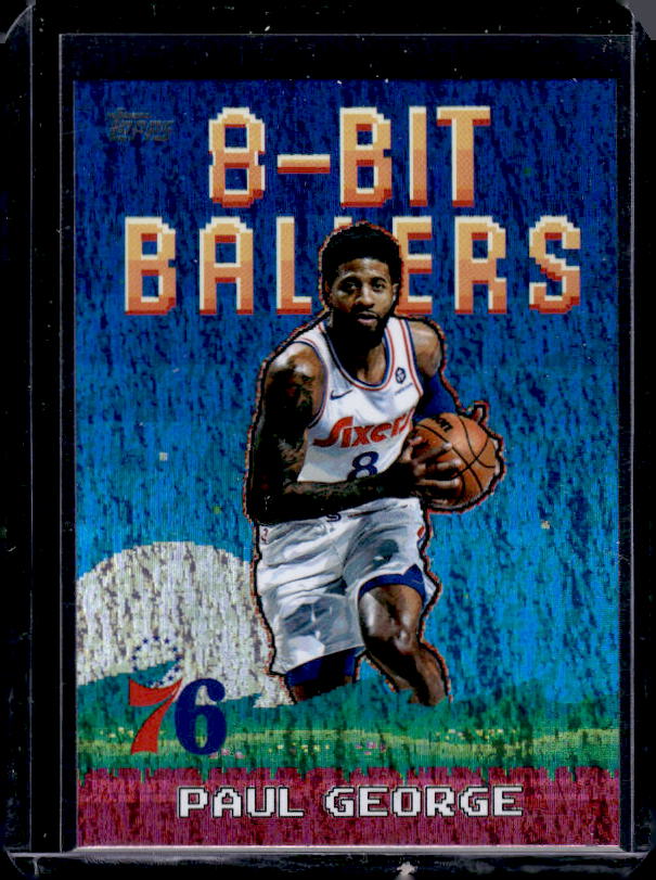 2025-26 Topps #8B-7 Paul George 8-Bit Ballers Holo Foil