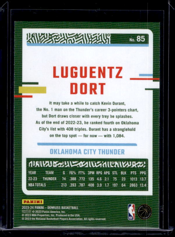 2023-24 Donruss #85 Luguentz Dort