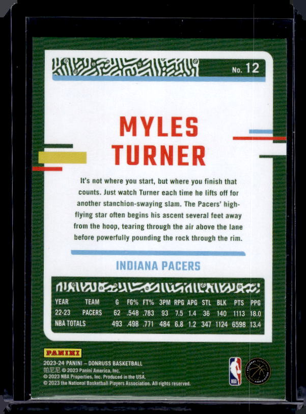 2023-24 Donruss #12 Myles Turner