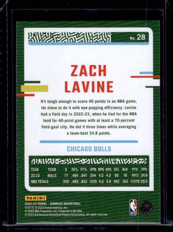 2023-24 Donruss #28 Zach LaVine