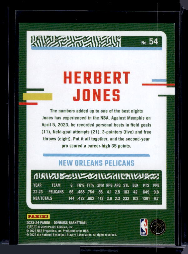 2023-24 Donruss #54 Herbert Jones
