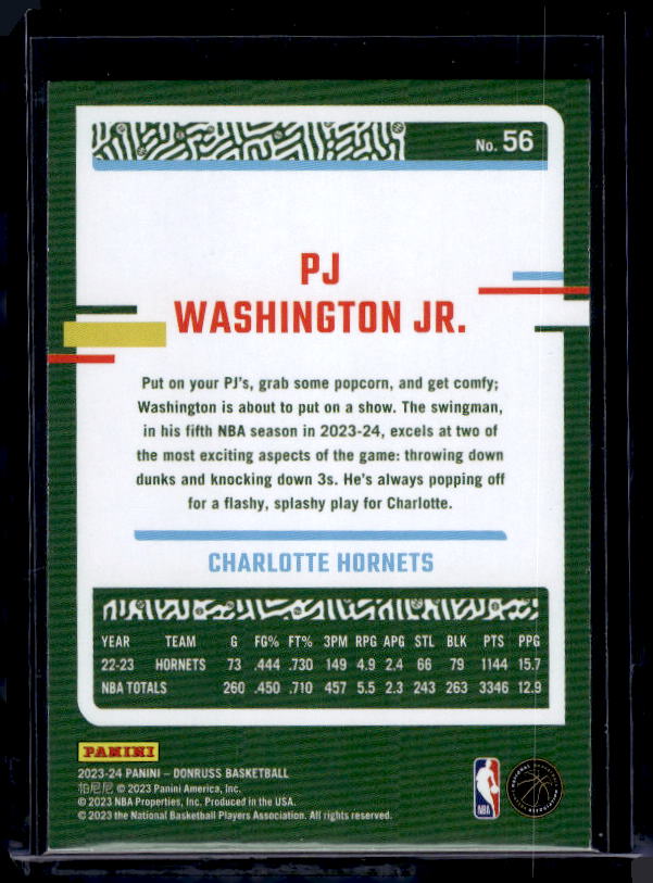 2023-24 Donruss #56 PJ Washington Jr.