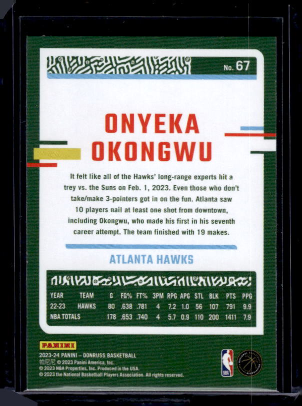 2023-24 Donruss #67 Onyeka Okongwu