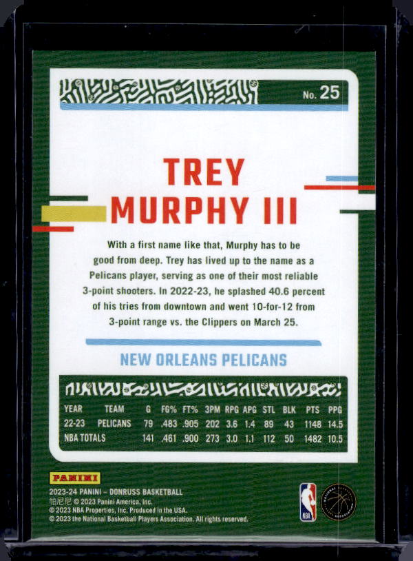 2023-24 Donruss #25 Trey Murphy III