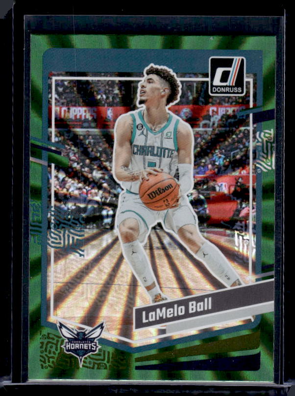 2023-24 Donruss #87 LaMelo Ball Green Laser Holo