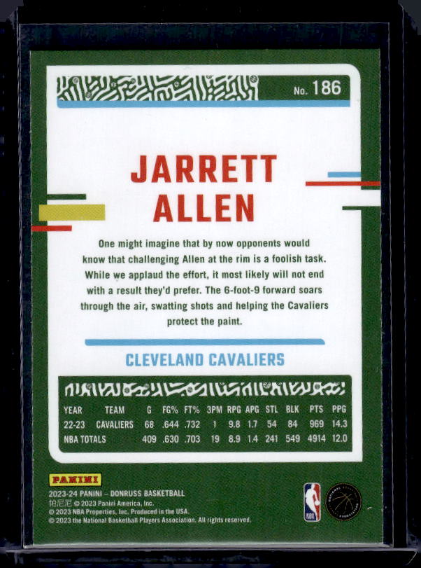 2023-24 Donruss #186 Jarrett Allen Green Laser Holo