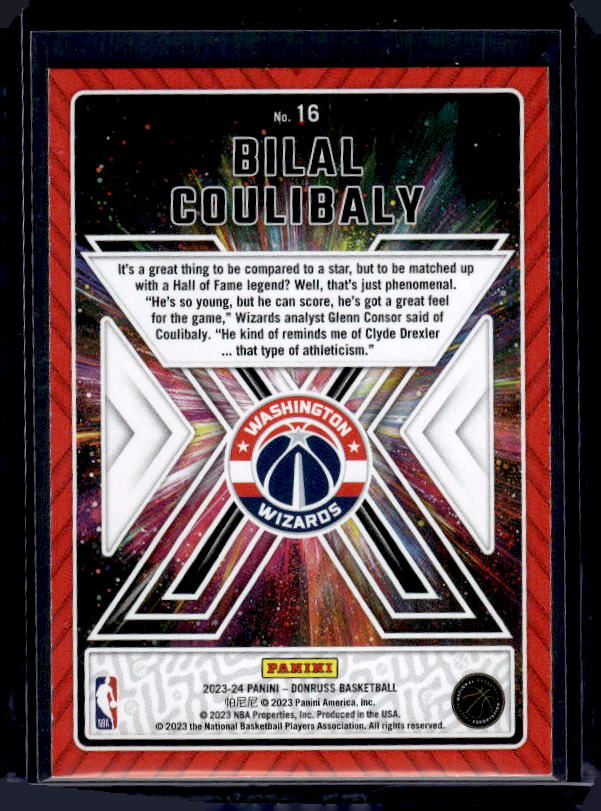 2023-24 Donruss #16 Bilal Coulibaly Great X-Pectations