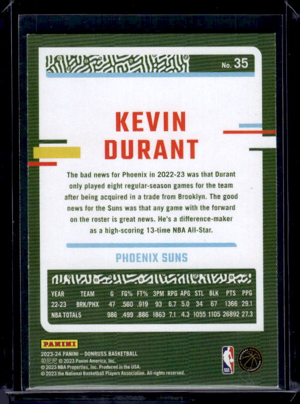 2023-24 Donruss #35 Kevin Durant
