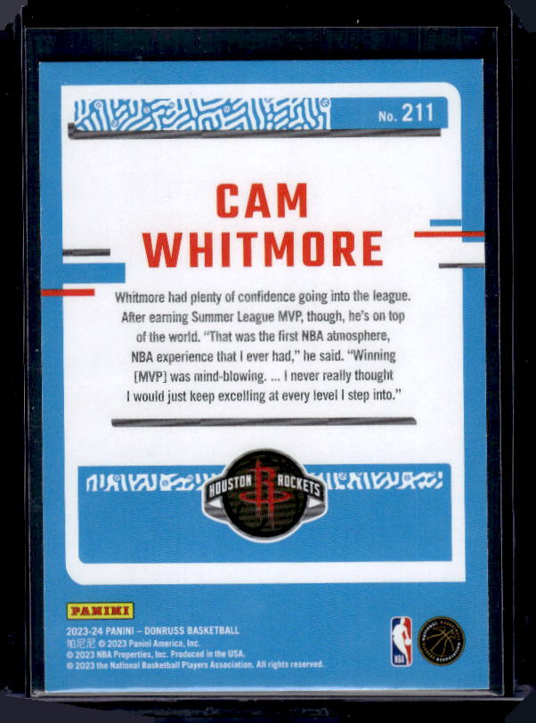 2023-24 Donruss #211 Cam Whitmore