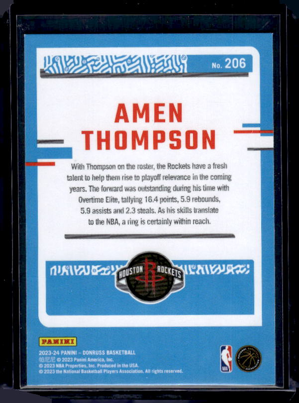 2023-24 Donruss #206 Amen Thompson