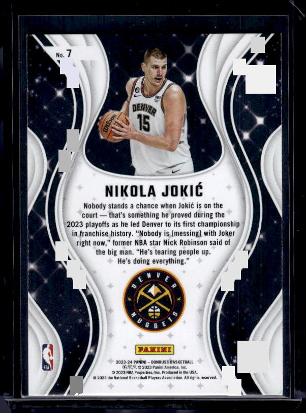 2023-24 Donruss #7 Nikola Jokic Magicians