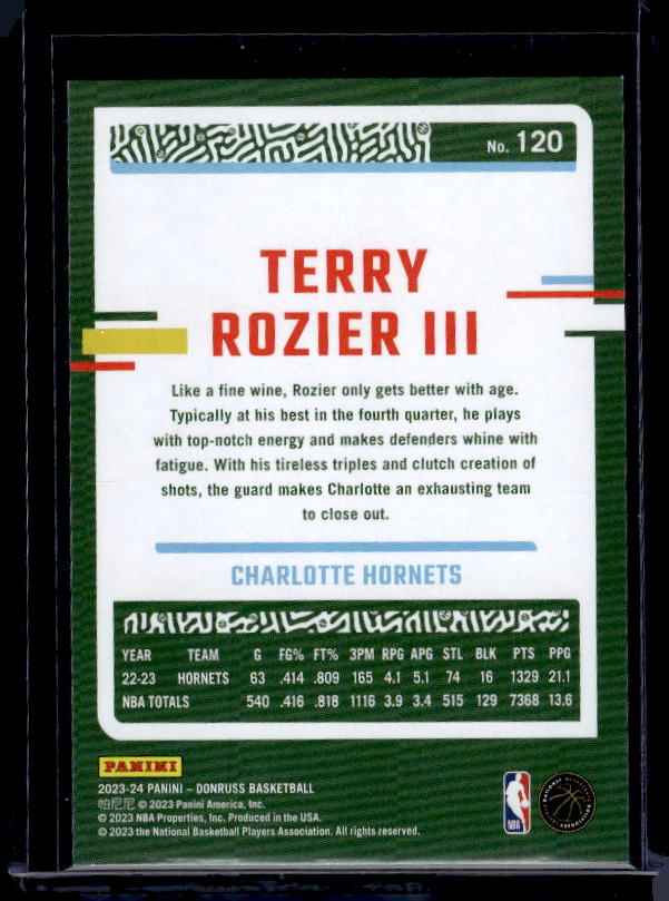 2023-24 Donruss #120 Terry Rozier III