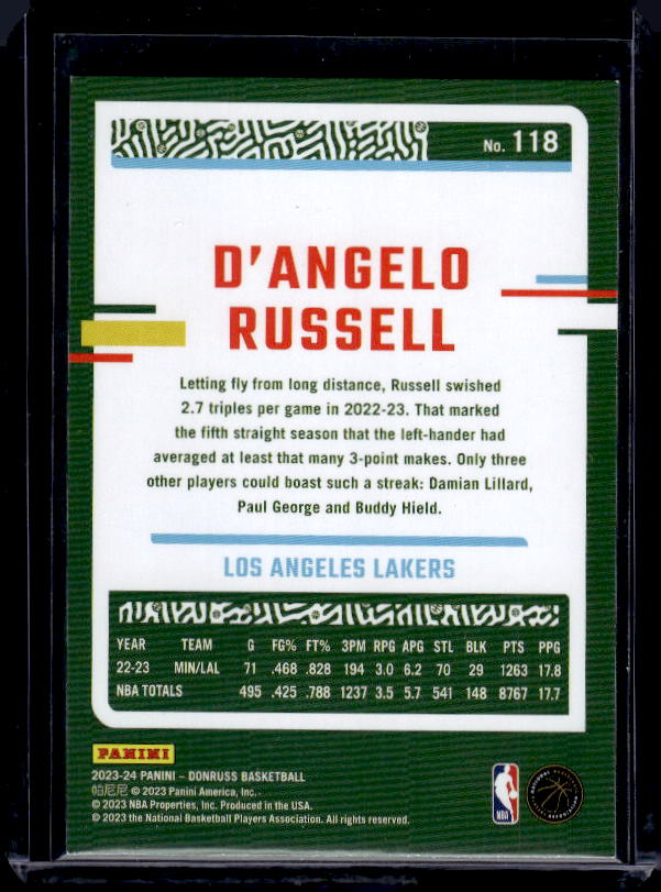 2023-24 Donruss #118 D'Angelo Russell